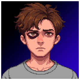 Kyle — party member portrait