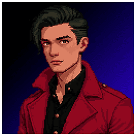 Simon — party member portrait